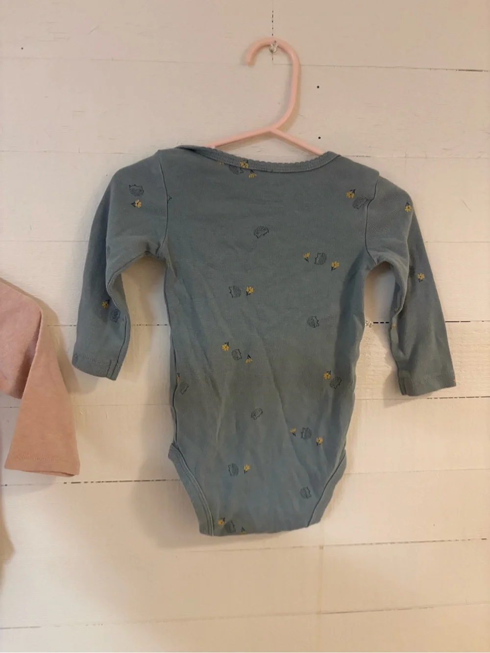Baby Girl 9M Long Sleeve Bodysuit Lot of 3 Carters Baby Essentials